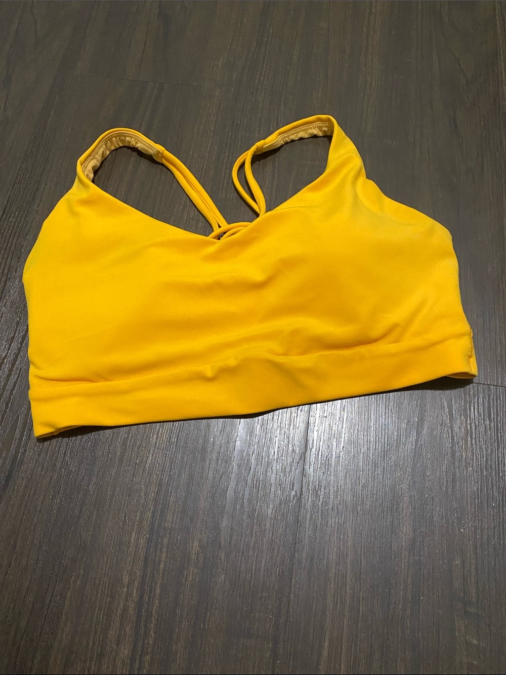 Yellow Strappy Bra - Women's Intimates